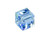 PRESTIGE 5601 8mm Faceted Cube Light Sapphire Shimmer B