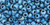 TOHO Round 8/0 Seed Bead Higher-Metallic Frosted Mediterranean Blue, 2.5-Inch Tube