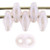 Matubo SuperDuo 5 x 2mm Bead, Luster Milky Soft Rosaline, 2.5-Inch Tube