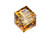 PRESTIGE 5601 Cube Bead 6mm Crystal Metallic Sunshine