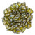 Matubo GEMDUO 8 x 5mm Bead, Olivine - Rembrandt, 2.5-Inch Tube