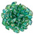 Matubo GEMDUO 8 x 5mm Bead, Aquamarine - Rembrandt, 2.5-Inch Tube