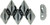 Matubo GEMDUO 8 x 5mm Bead, Hematite, 2.5-Inch Tube