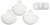 Matubo Ginkgo Leaf, 7.5mm Bead, White, 2.5-Inch Tube