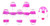Matubo MiniDuo 4 x 2mm Bead, Crystal - Hot Pink-Lined, 2.5-Inch Tube