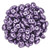 Matubo SuperDuo 5 x 2mm Bead, ColorTrends Saturated Metallic Crocus Petal, 2.5-Inch Tube