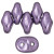Matubo SuperDuo 5 x 2mm Bead, ColorTrends Saturated Metallic Crocus Petal, 2.5-Inch Tube