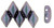 Matubo GEMDUO 8 x 5mm Bead, Polychrome - Orchid Aqua, 2.5-Inch Tube