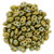 Matubo SuperDuo 5 x 2mm Bead, Matte Nebula - Opaque Yellow, 2.5-Inch Tube