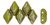 Matubo GEMDUO 8 x 5mm Bead, Opaque Olivine - Rembrandt, 2.5-Inch Tube