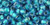 TOHO Round 6/0 Seed Bead Inside-Color Rainbow Crystal/Green Teal-Lined, 2.5-Inch Tube