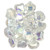 Matubo Ginkgo Leaf, 7.5mm Bead, Crystal AB, 2.5-Inch Tube