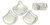 Matubo Ginkgo Leaf, 7.5mm Bead, Crystal AB, 2.5-Inch Tube