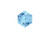 PRESTIGE 5601 6mm Faceted Cube Aquamarine