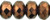 Starman Gem-Cut Rondelle 9 x 6mm : Bronze Illusion - French Rose (25pcs)