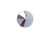 PRESTIGE 6428 6mm Disk Pendant Amethyst Shimmer