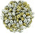 Matubo SuperDuo 5 x 2mm Bead, California Silver, 2.5-Inch Tube