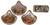 Matubo Ginkgo Leaf, 7.5mm Bead, Amethyst - Rembrandt, 2.5-Inch Tube