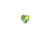 PRESTIGE 6228 10mm Heart Pendant Crystal Vitrail Medium