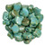 Matubo Ginkgo Leaf, 7.5mm Bead, Blue Turquoise - Rembrandt, 2.5-Inch Tube