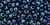 TOHO Round 8/0 Seed Bead Metallic Nebula, 2.5-Inch Tube