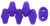 Matubo MiniDuo 4 x 2mm Bead, Neon - Electric Purple, 2.5-Inch Tube
