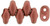 Matubo MiniDuo 4 x 2mm Bead, Satin Metallic Sangria, 2.5-Inch Tube