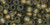 TOHO Round 6/0 Seed Bead Gold-Lined Frosted Black Diamond, 2.5-Inch Tube