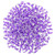 Matubo MiniDuo 4 x 2mm Bead, Crystal - Lt Purple-Lined, 2.5-Inch Tube