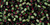 TOHO Cube 1.5mm Seed Bead Dyed Silver-Lined Pink Frosted Olivine, 2.5-Inch Tube