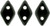 CzechMates Diamond 6.5 x 4mm Bead, Jet, 2.5-Inch Tube