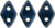 CzechMates Diamond 6.5 x 4mm Bead, Metallic Suede Dk Blue, 2.5-Inch Tube
