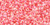 TOHO Round 11/0 Tube 2.5" : Inside-Color Rainbow Crystal/Salmon-Lined