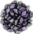 Matubo GEMDUO 8 x 5mm Bead, Polychrome - Black Currant, 2.5-Inch Tube