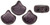 Matubo Ginkgo Leaf, 7.5mm Bead, Metallic Suede - Dk Plum, 2.5-Inch Tube