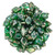 Matubo GEMDUO 8 x 5mm Bead, Emerald - Rembrandt, 2.5-Inch Tube