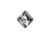 PRESTIGE 6431 12mm Princess Cut Pendant Crystal Silver Night
