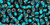 TOHO Round 8/0 Seed Bead Silver-Lined Teal, 2.5-Inch Tube