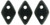 CzechMates Diamond 6.5 x 4mm Bead, Matte Jet, 2.5-Inch Tube