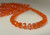 Chinese Glass Disc Rondelle Tangerine AB 7x5mm