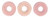 Starman Ring Bead 1/4mm Tube 2.5" : Milky Pink