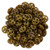 CzechMates QuadraLentil 6mm Bead, Picasso - French Beige, 2.5-Inch Tube