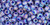 TOHO Round 8/0 Seed Bead Transparent-Rainbow Frosted Cobalt, 2.5-Inch Tube