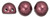CzechMates Cabochon 7mm Dome-Shaped Bead, ColorTrends Saturated Metallic Red Pear, 2.5-Inch Tube