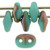 Matubo SuperDuo 5 x 2mm Bead, Matte - Apollo - Turquoise, 2.5-Inch Tube
