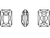 PRESTIGE 6435 12mm Emerald Cut Pendant Peridot
