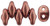 Matubo SuperDuo 5 x 2mm Bead, ColorTrends Sueded Gold Lantana, 2.5-Inch Tube