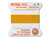 Griffin : No. 3 (0.50mm) 100% Silk Bead Cord, Amber, 2-Meter Card