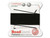 Griffin : No. 8 (0.80mm) 100% Silk Bead Cord, Black, 2-Meter Card