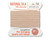 Griffin : No. 12 (0.98mm) 100% Silk Bead Cord, Light Pink, 2-Meter Card